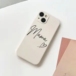 Letter Pattern Phone Case, 1 Count Anti-drop Durable Cellphone Protective Case, Total Protective Shockproof Phone Cover for iPhone 11 12 13 14 15 16 Series, Protector