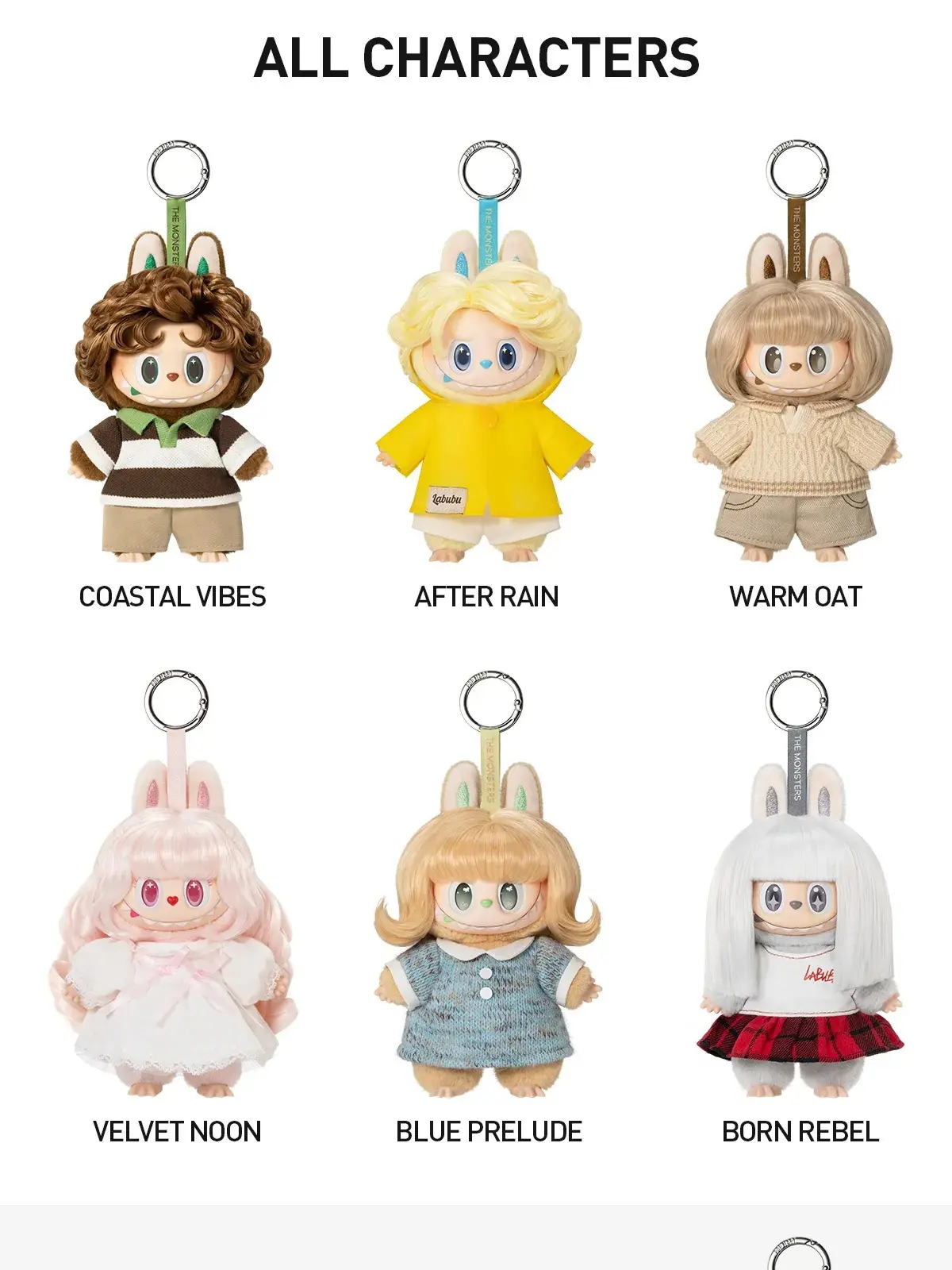 POP MART THE MONSTERS Hair Salon Series Unisex Vinyl-Plush Pendant Blind Box Collectible Keychains, Fashion Costume Jewelry Accessories Collectibles