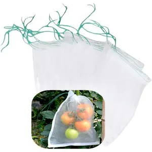 10Pcs 23.6"x15.7" Netting pest Barrier Tomatoes Protection Bags Large Size Nylon Mesh Reusable Fruit Bags for Protecting Fruits Vegetables