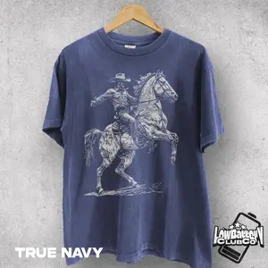 Retro Western Rodeo Graphic Tee, Vintage Cowboy Comfort Colors Shirt, Classic Countrycore T-Shirt, Rodeo Style Streetwear