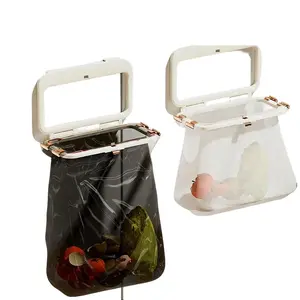 Foldable Trash Bag Organizer Odor Free Space Saving Holder Over-the-Cabinet for Kitchen & Bathroom Space-Saving Solution Odor-Free Convenience Versatile Use