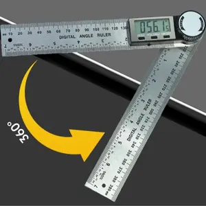 Digital Angle Finder Ruler, Electronic LCD Protractor Gauge, High Precision Measuring Tool for Woodworking, Construction, Carpentry, DIY Projects, Home Improvement, Angle Measuring Device, Handheld Level Tool, Woodworking Measuring Instrument
