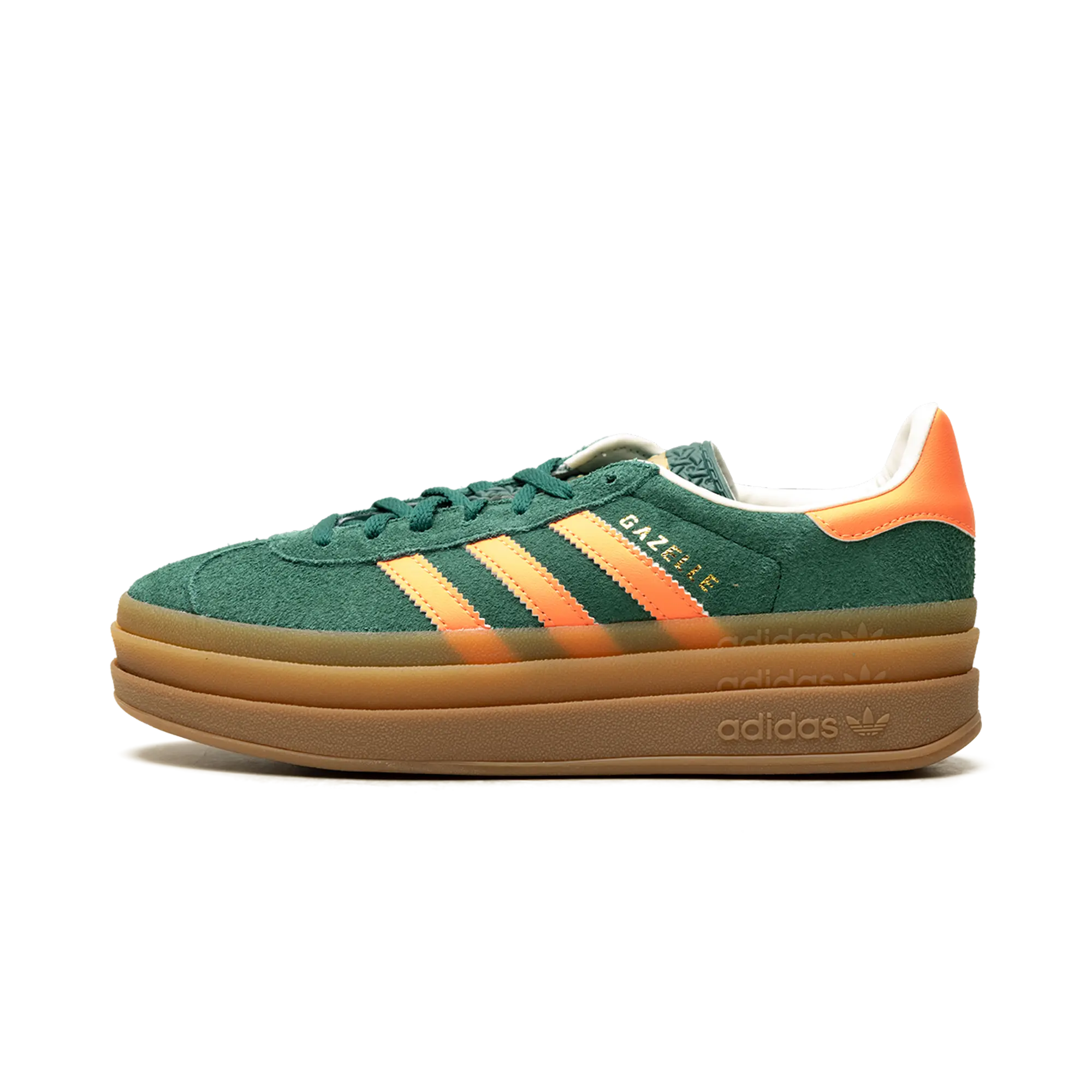 Gazelle Bold GS "Collegiate Green Signal Coral Cream White" JQ7408