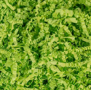 MagicWater Lime Green Crinkle Cut Paper for Gift Baskets - Shredded Paper Filler, Basket Filler, Gift Boxes, Bridesmaid Gifts, Christmas Stuffers & More - Ideal for All Occasions