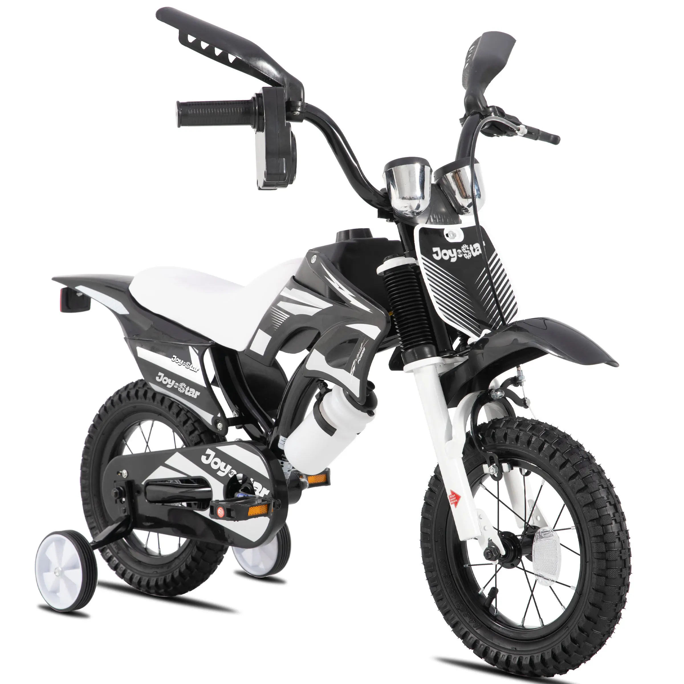 JOYSTAR Motocross Sport Balance Bike for Kids, 12"-16" Wheels, Training Wheels, Number Plate, Ages 3-7, Multiple Color Variants