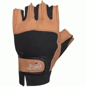 212 MAIN Schiek Sports Power Gel Lifting Glove, XXL Size, Half-Finger Weight Training Glove with Padded Grip Palms, Washable Synthetic Leather Construction