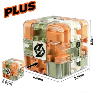 Logic Cube Puzzle for Kids - Parent-Child Battle Game, IKEA Maze Saiga Cube, Stress Relief & Logical Thinking Toy ball maze cube Speedcube Adjustable