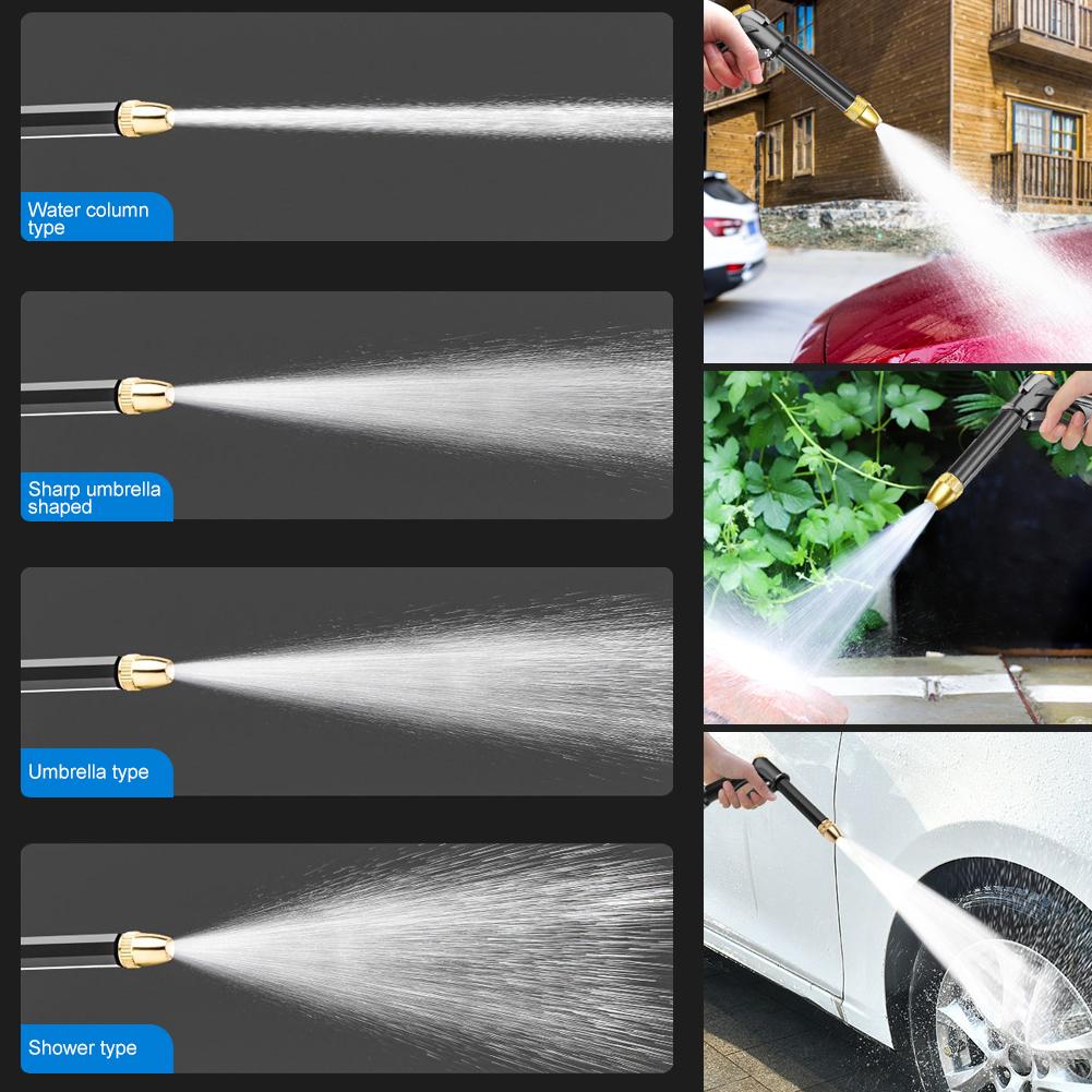 High Pressure Car Wash Water Gun Heavy Duty Garden Hose Nozzle with Adjustable Spray Modes for Cleaning Cars Yard Driveway Durable Leak Proof Design High Pressure Car Wash Water Gun Heavy Duty Garden Hose Nozzle with Adjustable Spray Modes for Cleaning Cars Yard Driveway Durable Leak Proof Design