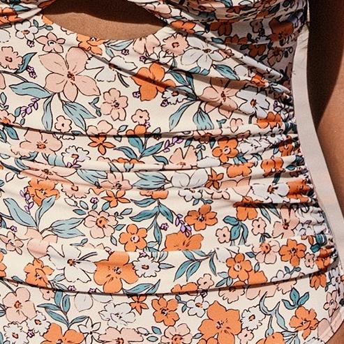 CUPSHE Ditsy Floral Cutout One-Piece Swimsuit | Flattering Wrap Design V-Neck Monokini | Tummy Control Summer Beachwear with Adjustable Straps 2026 CUPSHE Ditsy Floral Cutout One-Piece Swimsuit | Flattering Wrap Design V-Neck Monokini | Tummy Control Summer Beachwear with Adjustable Straps 2026