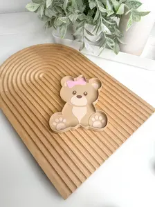 Teddy Bear Tray Trinket Desk Organizer For Crafts & Office Space Organize Small Parts Paper Clips Beads Rhinestones Charms & Jewelry Pieces
