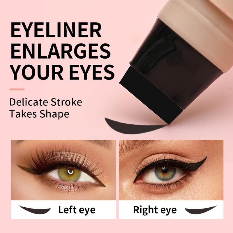 Rotating Winged Eyeliner Stamp Pen, Dual-Head Design for Precise Cat Eye & Winged Liner, Waterproof Smudge-Proof Quick-Drying Formula, Long-Lasting Makeup for Busy Mornings &Perfect Valentine’s Day Gift for Easy Cat Eye