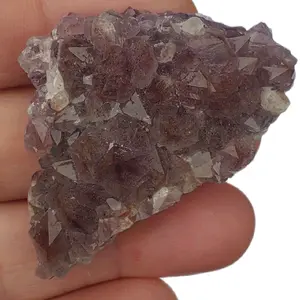 Thunder Bay Amethyst Cluster • 33 g Lilac Quartz with Hematite Veil • Canadian Red-Flash Crystal • Peace & Strength Stone