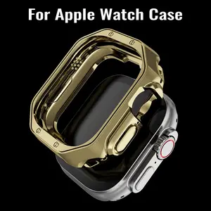 Protective TPU Cover Case for IWatch Series 10 9 8 7 6 5 SE Ultra Screen Protector for Apple Watch Case 49mm 46mm 45mm 44mm 42mm