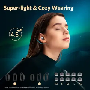 EarFun Free Pro 3 Noise Cancelling Wireless Earbuds, Hi-Res Sound, Snapdragon Sound with Qualcomm aptX Adaptive, 6 Mics ENC, Bluetooth 5.3 Earbuds, Multipoint Connection, Custom EQ App, Silver White