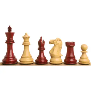 3.9" Professional Staunton Chess Set- Chess Pieces Only - Weighted Budrose wood