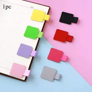Exquisite Leather Accessory: Self-Adhesive Pen Loop Holder, adding a touch of personal charm to your notebooks, journals, clipboards, and pens. Stationery Office Supplies