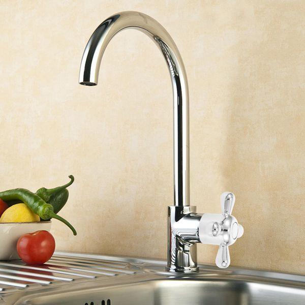 Zinc alloy cross faucet handle knob with installation screws, alloy replacement faucet set, suitable for kitchens, bathrooms, and bathtubs