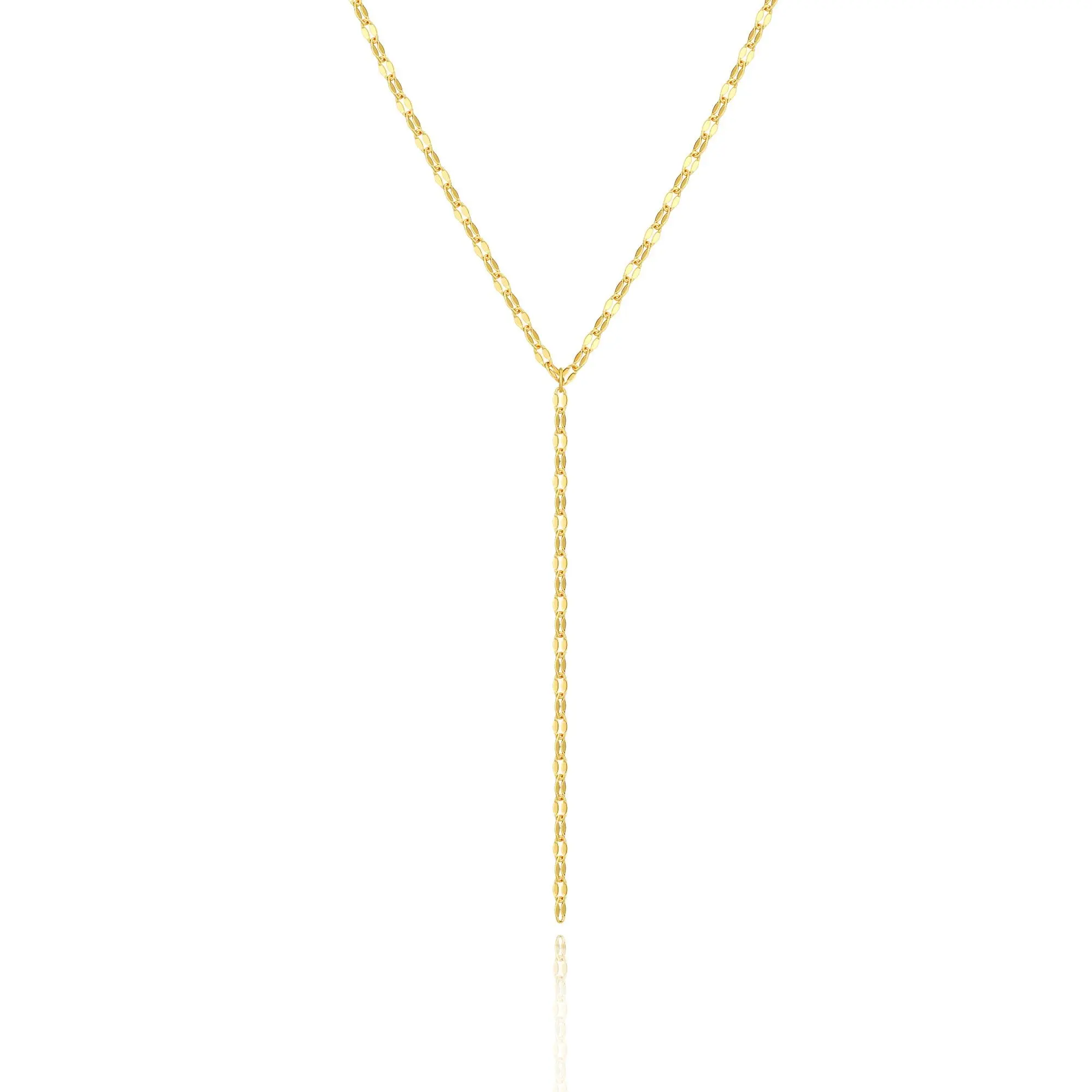 TEWIKY 14K Gold-Plated Lip Y-Chain Necklace Perfect for Valentine's Day Unique Design Versatile Stylish Gift