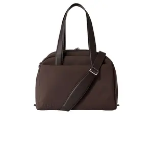 BEIS The Leather Trim Duffle in Espresso
