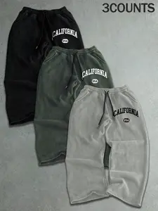 Spring & Fall Casual Sports Pants, Loose Drawstring Straight Leg, Comfortable Fashion for Men & Women, Ideal for Daily Wear, Drawstring Waist Sweatpants