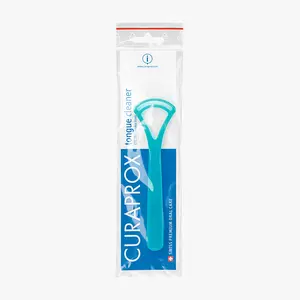 CURAPROX Double-Bladed Tongue Scraper Oral Care Ergonomic Design for Fresh Breath and Hygiene Daily Cleansing Mouth Hygiene Kit
