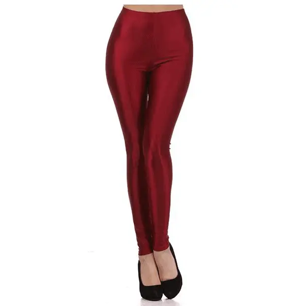 High Waist Satin Feel Leggings