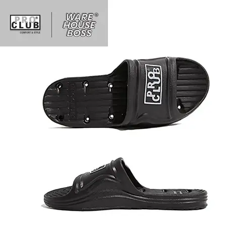 PROCLUB Men's Shower Slipper Sandal Non Slip Resistant Shoes PRO CLUB Waterproof Quick Drying Comfortable Durable Camps Dorms Locker Rooms Massage Spa Resorts Showers Gyms Sauna Hip Hop Harem