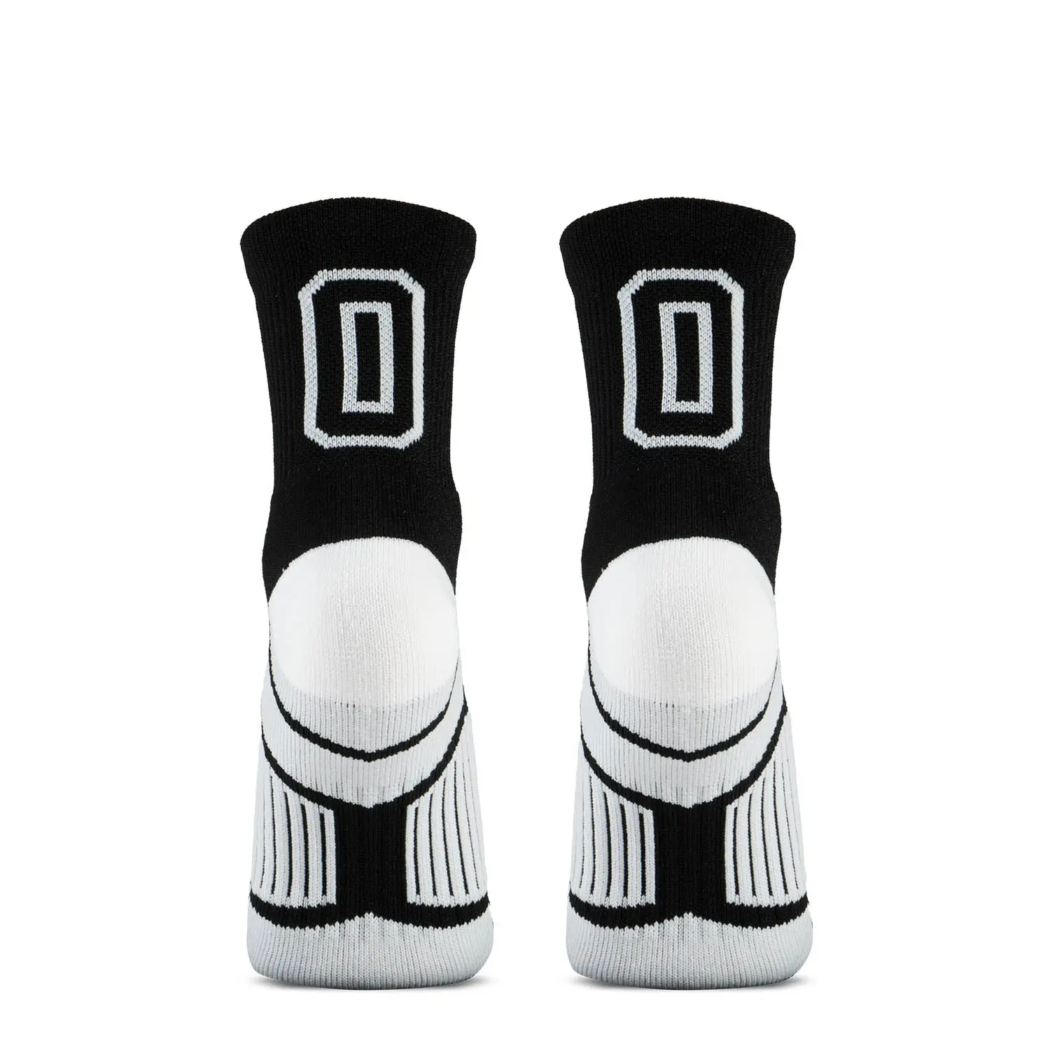 CTS Team Number Woven Quarter Length Socks - Black