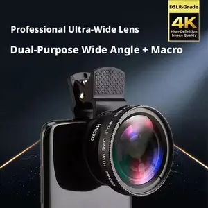 Professional-grade mobile phone photography tool with wide-angle and macro lenses, multi-functional SLR-style high-definition external camera.