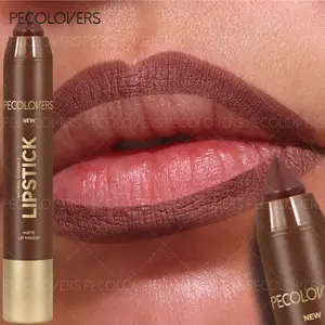 Waterproof Matte Lipstick Pen, Waterproof Long Lasting, Lipsticks, Matte Lip Pencil, 2-in-1 Lip Liner Non-Stick, Perfect for Holiday Dates