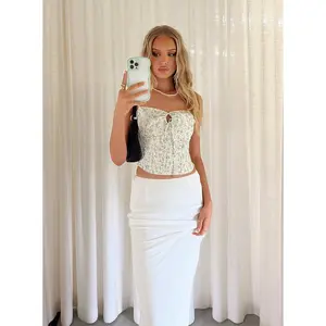 Jodie Maxi Skirt White