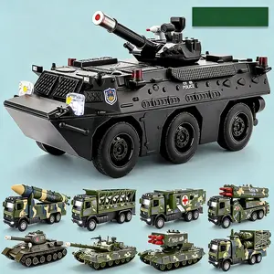 1/35 Scale Zsl92 Infantry Tank Alloy Model, High-Fidelity Camouflage Paint, Rubber Tires, Military Collection Display Piece