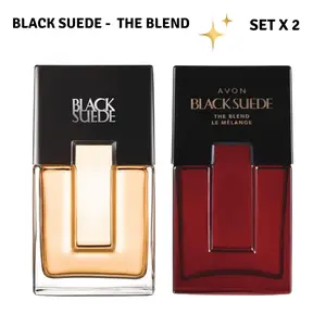 Avon Black Suede & Black Suede The Blend Set | 2-Piece Fragrance Collection for Men