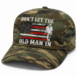 Don't Let The Old Man In Rip TK Camo Embroidery Hat, Otto Hat, For Men, For Women, Vintage Embroidered Cap Snapback Cap