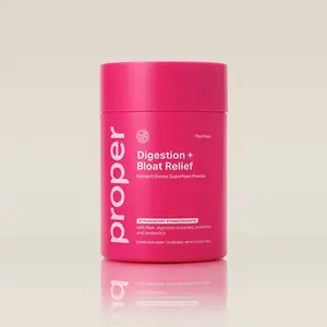 The Pinks Digestion & Bloat Relief Superfood Powder for Digestive Comfort - Probiotics, Prebiotics & Enzymes - Strawberry Pomegranate