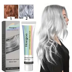 100g of grey hair conditioner, locks color for a long time without damaging the hair. Suitable for all hair types, suitable for both men and women. Fashionable hair dyeing styling agent, hair care product, portable travel size, high-quality ingredients