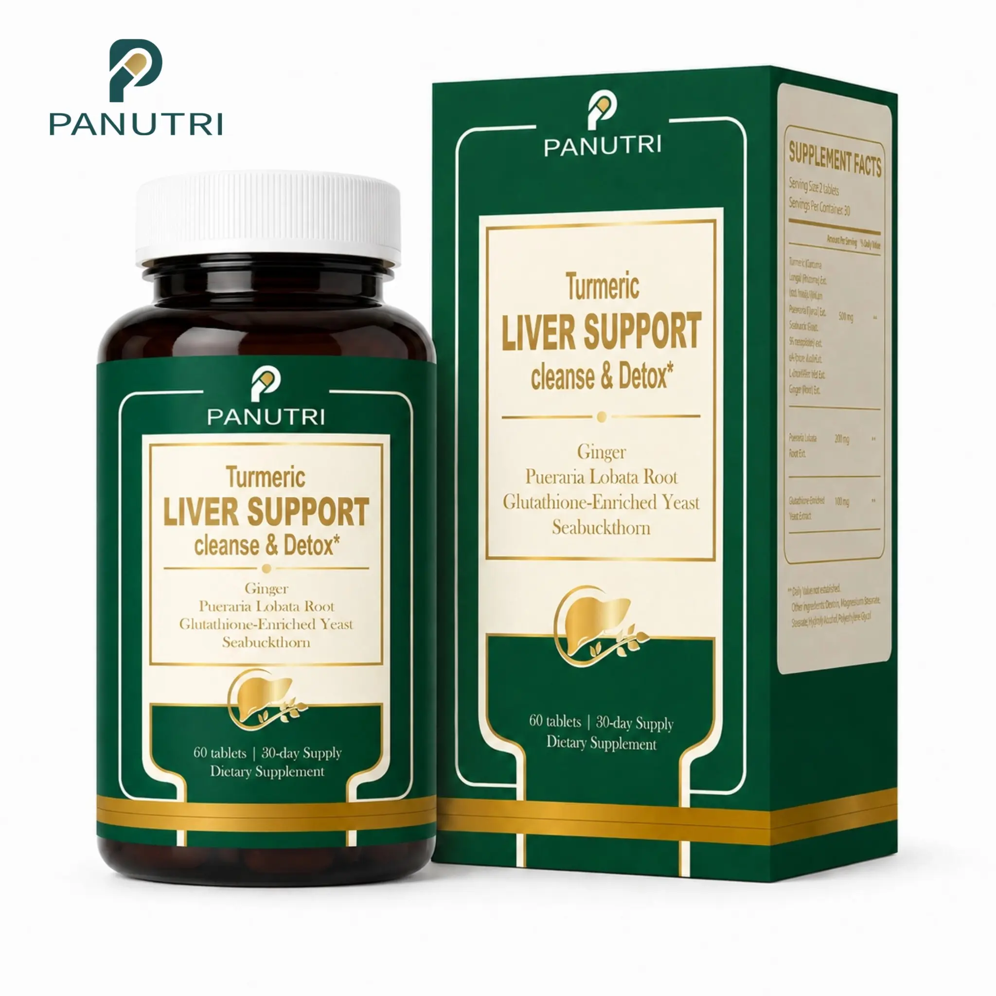 FANUTRI Liver Support Supplement for Liver Health, Detox & Cleanse - Sugar Free, Unflavored Detox Aid with Milk Thistle, NAC, ALA, Turmeric, 60 Capsules