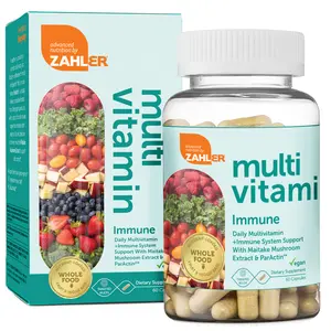 Zahler Daily Multivitamin Immune Support Supplement with Maitake Mushroom Extract & ParActin for Optimal Health and Immune Defense 60 Capsules - Healthy