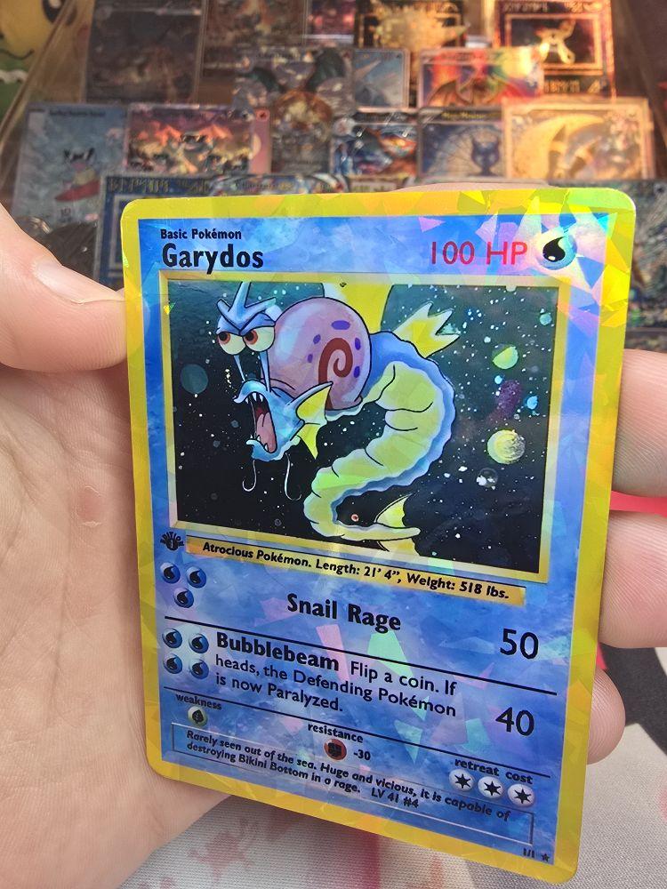 Garydos Custom Art Card - SpongeBob Crossover - Rainbow Glass Holo Pattern