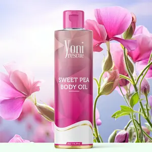 Sweet Pea Body Oil, 4oz, with Apricot, Jojoba, Avocado Oils & Vitamin E Oil, Fast-Absorbing, Nourishes and Hydrates Skin, Body Care, 4oz, Sweet Pea layer Fragrance Moisturizer Scent Scented Blend Blueberry