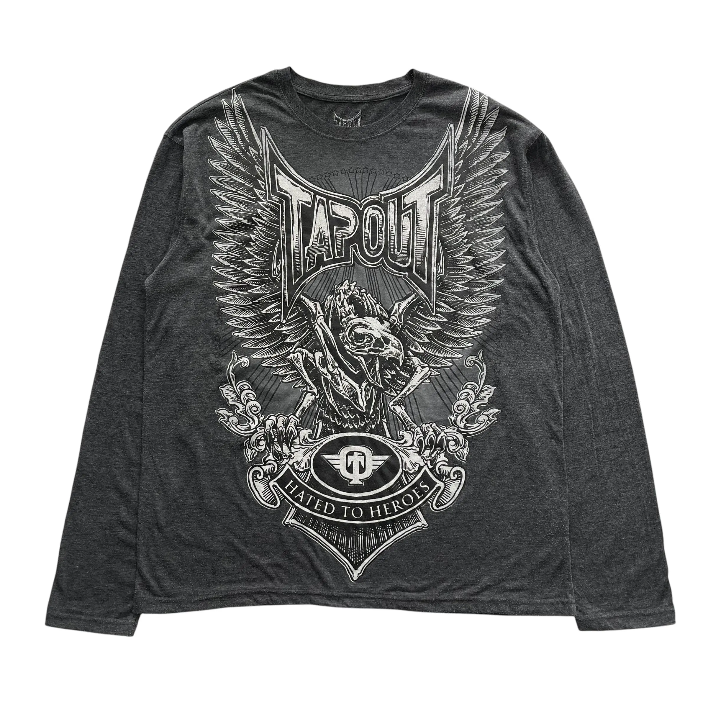 Tapout Hated to Heroes Grunge Cyber Y2K Style Long Sleeve