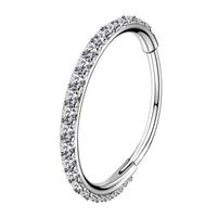 Silver Hoop (Hinged Segment)