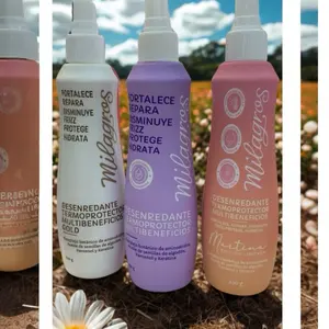 Termoprotector Capilar MILAGROS . Desenredante & Perfume Capilar Anti Frizz - Multi-Beneficial Formula for Skin Protection 250 G Martina - gold