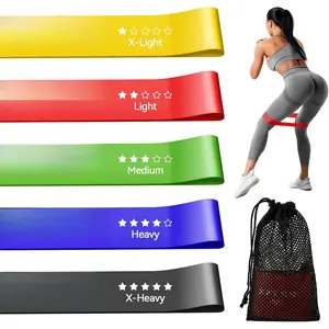 Mini Loop Resistance Bands for Working Out , Elastic Stretch Bands for Exercise Loop Bands, Rubber Exercise Bands for Physical  and Rehab, 6 cm Upgraded Version