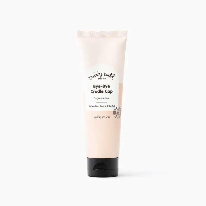 Tubby Todd Bye-Bye Cradle Cap Gel - Reduce Flaking, Scaling, and Redness with Naturally Derived Zinc Pyrithione, Hydrating Aloe Vera & Olive Oil