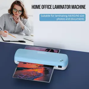 Laminator Machine with 10 Free Pouches Fast 3 Min Warm-Up for A4 A5 A6 Documents Photos Fade-Proof Technology for Home Office School Teacher Supplies