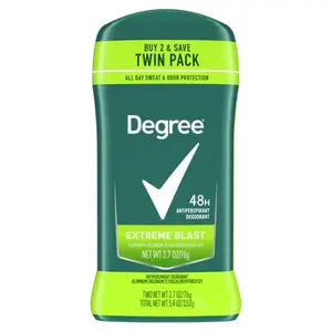 Degree Antiperspirant Deodorant for Men Extreme Blast, Twin Pack, 2.7 oz