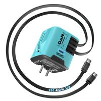 with 2 built-in 47-inch cables double-c-Blue