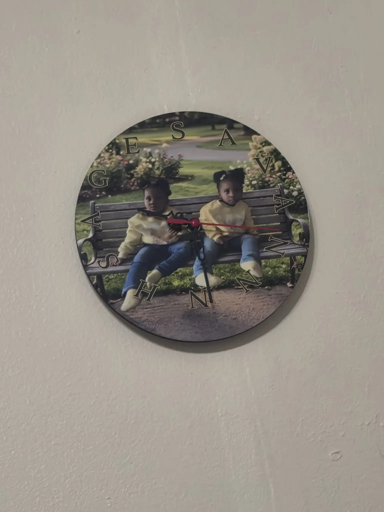 Custom Photo Wall Clock – Personalized with Your Picture & Name – Made to Order (Starting at $45)