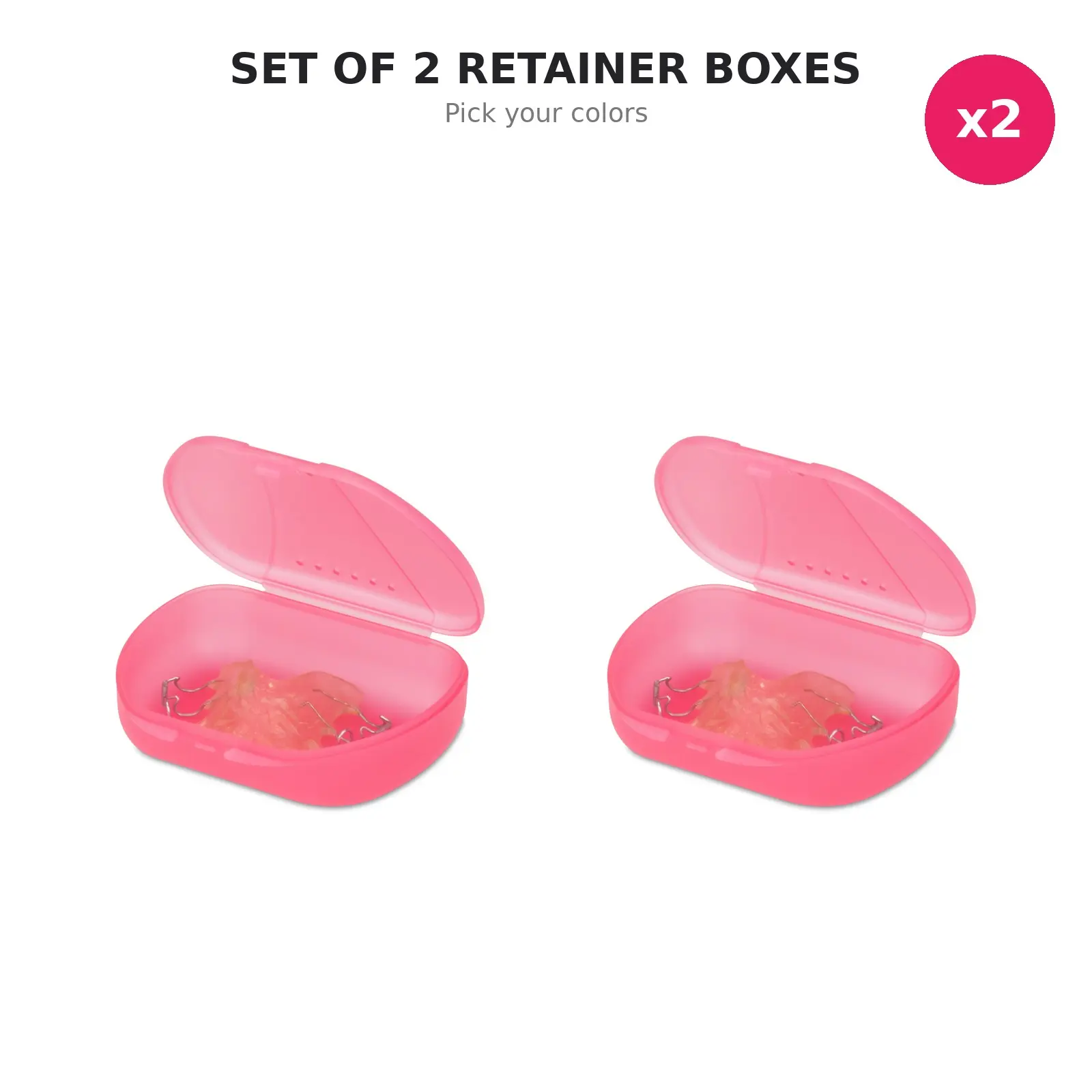 Vented Tropical Retainer Cases, Snap-Lock Lid, Travel Friendly, Available in Pack of 2, Pack of 12